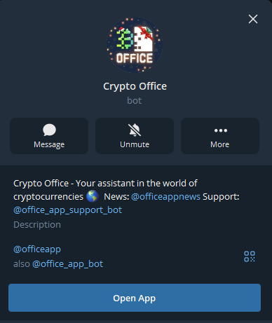 Крипто Офис в Телеграм