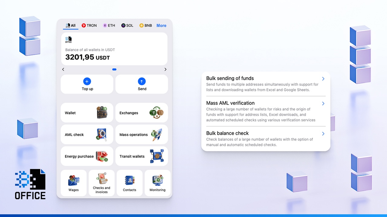 Bulk USDT Transfers on Many Networkds
