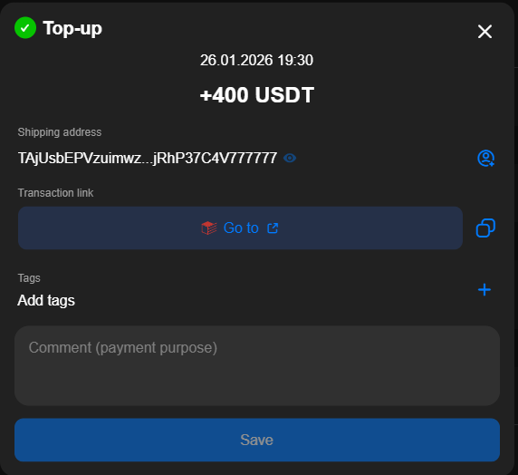 Transaction confirmation