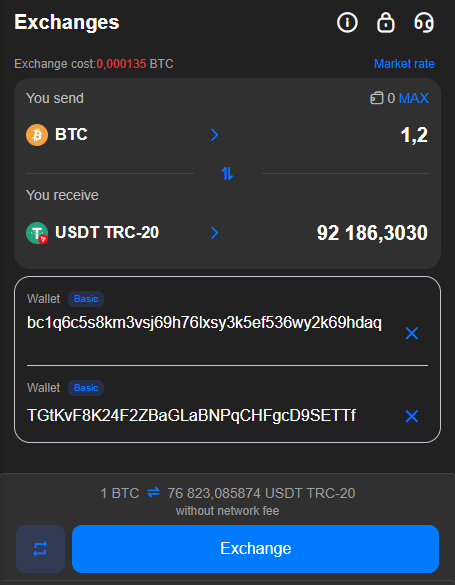 Bitcoin Swap Process