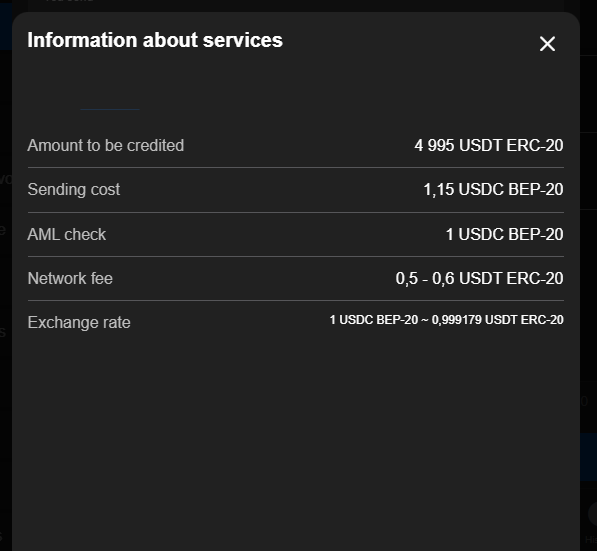 Crypto Transaction Information