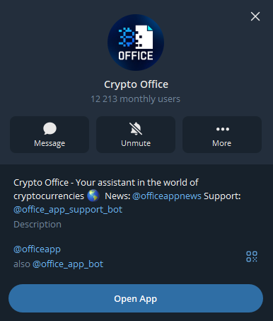 Crypto Office в Телеграм