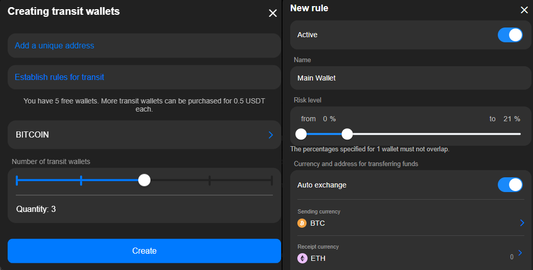 Crypto Transit Wallet