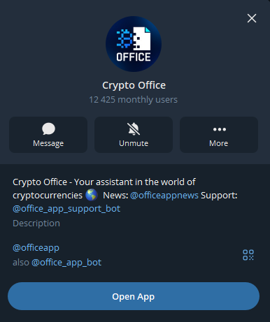 Crypto Office in Telegram