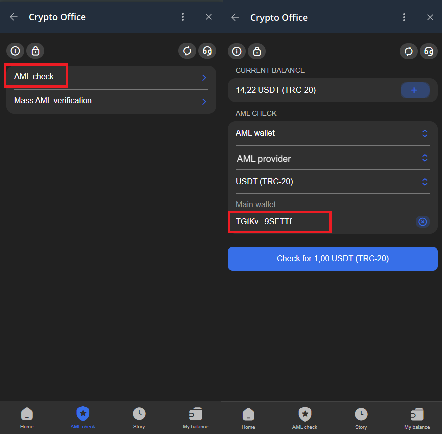 AML wallet address check - explained