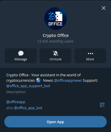 Crypto Office в Телеграм