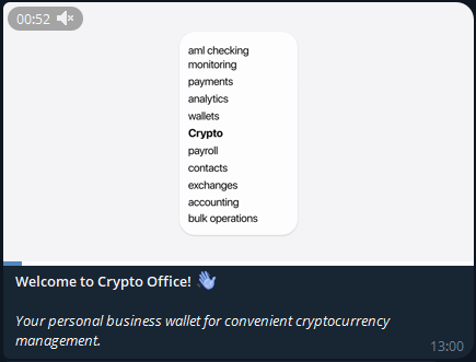 Crypto account creation